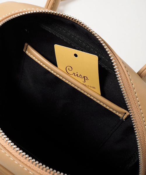 Crisp（クリスプ）の「2wayスクエアミニバッグ（ハンドバッグ・レディース・ベージュ/アイボリー/ブラック・FREE）」の10枚目の写真