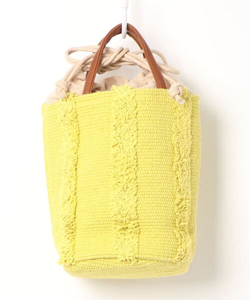 Lilas Campbell(リラキャンベル)の「Lilas Campbell Tuftline minibag(トートバッグ・レディース・イエロー・FREE)」の2枚目の写真