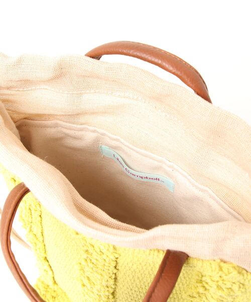 Lilas Campbell(リラキャンベル)の「Lilas Campbell Tuftline minibag(トートバッグ・レディース・イエロー・FREE)」の3枚目の写真