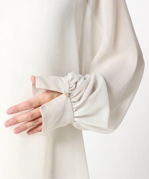 Noble（ノーブル）の「楊柳シフォンチュニックボリューム