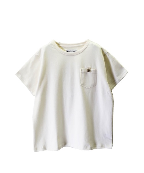 go slow caravan（ゴースローキャラバン）の「MOVENPICK / モーベンピック　コンチョ釦ポケ付きTシャツ (M4)（Tシャツ/カットソー・キッズ・ブラック/グレー/ホワイト/ベージュ・100/140/160/110/120/130/150）」の2枚目の写真