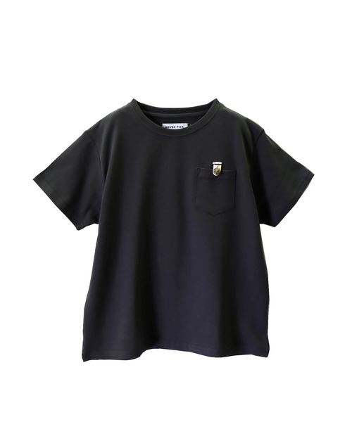 go slow caravan（ゴースローキャラバン）の「MOVENPICK / モーベンピック　コンチョ釦ポケ付きTシャツ (M4)（Tシャツ/カットソー・キッズ・ブラック/グレー/ホワイト/ベージュ・100/140/160/110/120/130/150）」の3枚目の写真