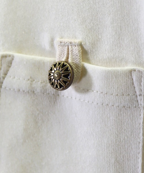 go slow caravan（ゴースローキャラバン）の「MOVENPICK / モーベンピック　コンチョ釦ポケ付きTシャツ (M4)（Tシャツ/カットソー・キッズ・ブラック/グレー/ホワイト/ベージュ・100/140/160/110/120/130/150）」の15枚目の写真