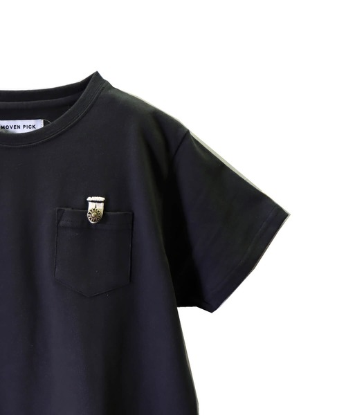 go slow caravan（ゴースローキャラバン）の「MOVENPICK / モーベンピック　コンチョ釦ポケ付きTシャツ (M4)（Tシャツ/カットソー・キッズ・ブラック/グレー/ホワイト/ベージュ・100/140/160/110/120/130/150）」の12枚目の写真