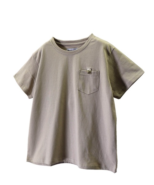 go slow caravan（ゴースローキャラバン）の「MOVENPICK / モーベンピック　コンチョ釦ポケ付きTシャツ (M4)（Tシャツ/カットソー・キッズ・ブラック/グレー/ホワイト/ベージュ・100/140/160/110/120/130/150）」の9枚目の写真