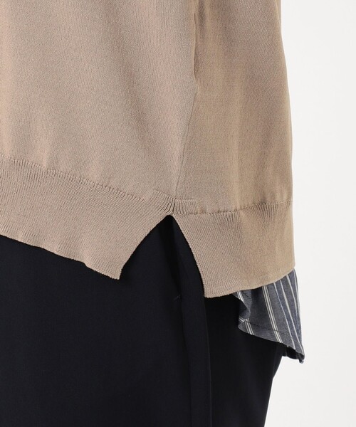 J.PRESS(ジェイプレス)の「【洗える】シャインバックキュプラ ニット(ニット/セーター・レディース・ブラウン系/ネイビー系/ピンク系・T13/T15)」の13枚目の写真