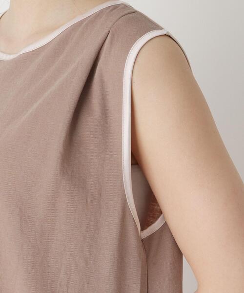 pink adobe（ピンクアドベ）の「◆【M-3L】バックリボン　マキシワンピース（ワンピース・レディース・ブラック/カーキ/ブルー/ブラウン系・44/40/38/42）」の7枚目の写真