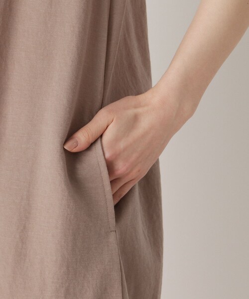 pink adobe（ピンクアドベ）の「◆【M-3L】バックリボン　マキシワンピース（ワンピース・レディース・ブラック/カーキ/ブルー/ブラウン系・44/40/38/42）」の15枚目の写真