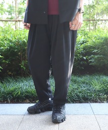 Z)【BLINGLEADS】69427 梨地ジャージーテーパードパンツ