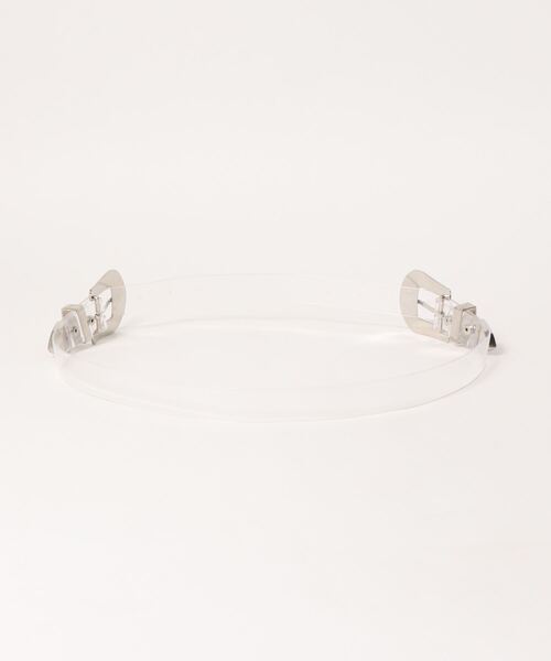 one way(ワンウェイ)の「【oneway】クリアダブルバックルベルト(ベルト・レディース・ホワイト・FREE)」の2枚目の写真