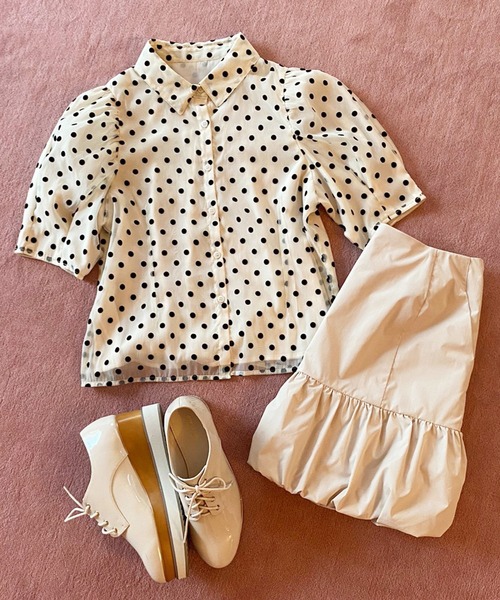 one after another NICE CLAUP（ワンアフターアナザーナイスクラップ）の「レースアップ厚底シューズ（その他シューズ・レディース・アイボリー/ブラウン/ゴールド・SMALL/MEDIUM/LARGE）」の14枚目の写真