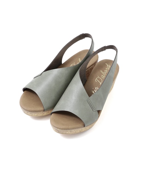 Fashion Letter（ファッションレター）の「日本製 バックゴムベルトウェッジサンダル 厚底 Made in JAPAN 痛くないサンダル（サンダル・レディース・ブラック/ブラウン/ホワイト/シルバー/ベージュ系その他/カーキ・S/M/L/LL）」の17枚目の写真