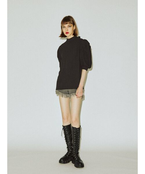 jouetie（ジュエティ）の「ボリュームスリーブリボンブラウス（シャツ/ブラウス・レディース・アイボリー/ブラック/イエロー/パープル・MEDIUM）」の11枚目の写真