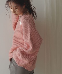 ロービングバルーンスリーブニット