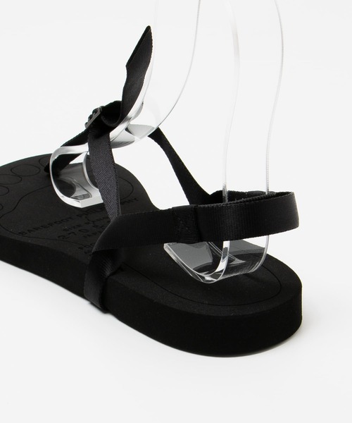 黒 BAREFOOT SANDALS サンダル foot the coacher foot the coacher(フット ザ コーチャー) 