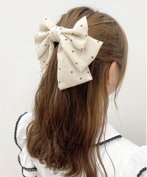 【apres jour×ARIAZ】ドットリボンヘアピン