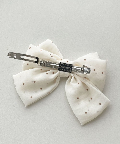 apres jour（アプレジュール）の「【apres jour×ARIAZ】ドットリボンヘアピン（ヘアピン・レディース・ベージュ/ブラック/アイボリー・FREE）」の9枚目の写真