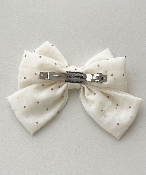 apres jour（アプレジュール）の「【apres jour×ARIAZ】ドットリボンヘアピン（ヘアピン・レディース・ベージュ/ブラック/アイボリー・FREE）」の10枚目の写真