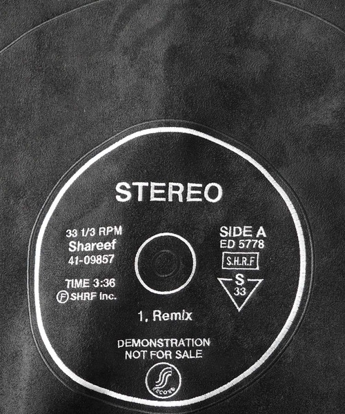 SHAREEF(シャリーフ)の「"RECORD" MICRO SUEDE SWEAT(スウェット・メンズ・ブラック/グレー・3/2/1)」の8枚目の写真