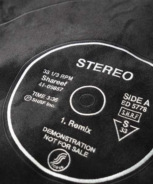 SHAREEF(シャリーフ)の「"RECORD" MICRO SUEDE SWEAT(スウェット・メンズ・ブラック/グレー・3/2/1)」の10枚目の写真