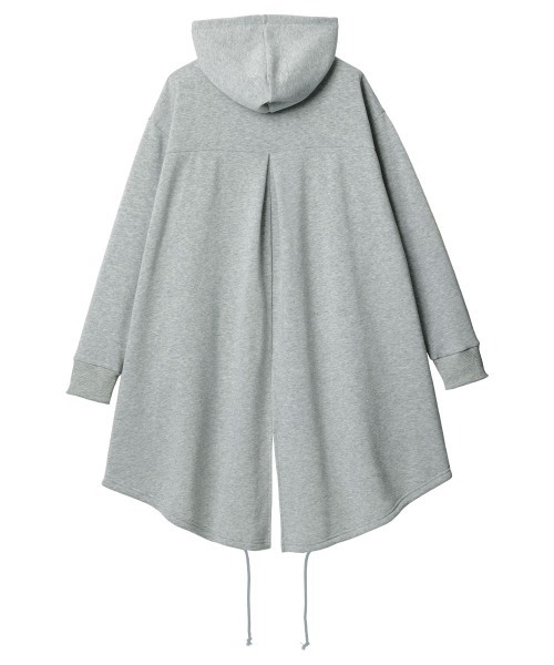 RANAN（ラナン）の「裏起毛！ふんわりあったかモッズライクパーカーコート（モッズコート・レディース・チャコールグレー/ブラック/ライトグレー/アイボリー/キャメル/グレイッシュベージュ/ネイビー・L/M/LL/5L/4L/3L）」の11枚目の写真