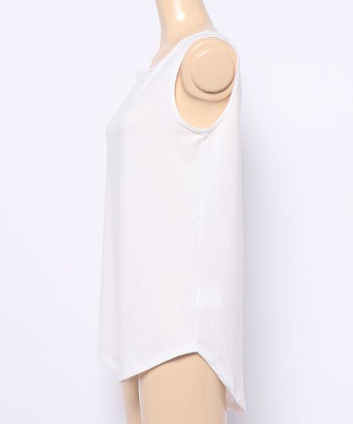 COMME CA ISM(コムサイズム)の「デザイン タンクトップ(タンクトップ・レディース・ホワイト/カーキブラウン・MEDIUM/LARGE)」の13枚目の写真