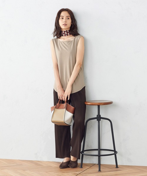 COMME CA ISM(コムサイズム)の「デザイン タンクトップ(タンクトップ・レディース・ホワイト/カーキブラウン・MEDIUM/LARGE)」の15枚目の写真