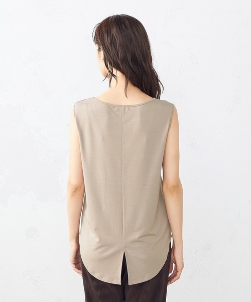 COMME CA ISM(コムサイズム)の「デザイン タンクトップ(タンクトップ・レディース・ホワイト/カーキブラウン・MEDIUM/LARGE)」の21枚目の写真