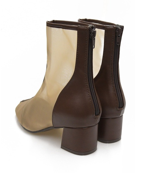 sango(sango)の「センターパイピングシアー バックファスナーショートブーツ(ブーツ・レディース・ブラック/ダークブラウン/ベージュ/グレイッシュベージュ・LL/3L/SS/S/M/L)」の19枚目の写真