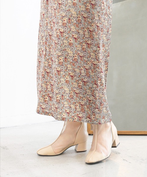 sango(sango)の「センターパイピングシアー バックファスナーショートブーツ(ブーツ・レディース・ブラック/ダークブラウン/ベージュ/グレイッシュベージュ・LL/3L/SS/S/M/L)」の16枚目の写真