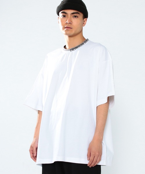 Calvin Klein Jeans（カルヴァンクラインジーンズ）の「アーバン エクスプレッション ショートスリーブ ファッション フィット ミックス Tシャツ（Tシャツ/カットソー・メンズ・ブラック/ホワイト・L/M/S/XL/XS）」の2枚目の写真