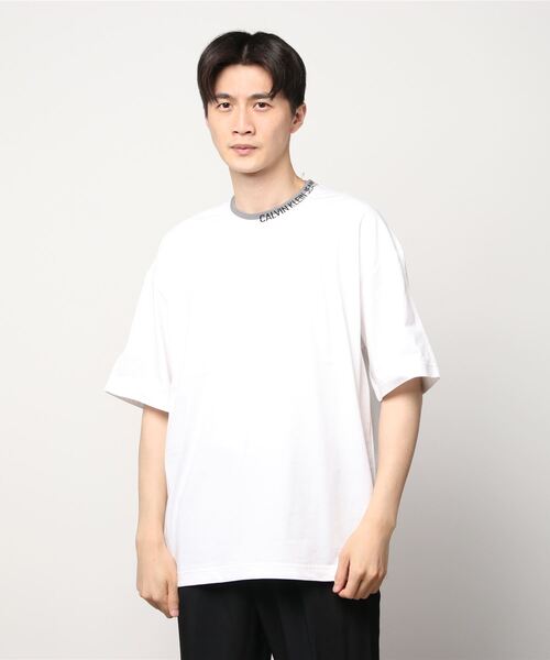 Calvin Klein Jeans（カルヴァンクラインジーンズ）の「アーバン エクスプレッション ショートスリーブ ファッション フィット ミックス Tシャツ（Tシャツ/カットソー・メンズ・ブラック/ホワイト・L/M/S/XL/XS）」の8枚目の写真