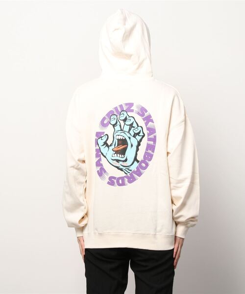 SANTA CRUZ(サンタクルーズ)の「【ムラサキスポーツ別注】SANTACRUZ/サンタクルーズ ビッグシルエット バックプリントパーカー 502213341(パーカー・レディース・ホワイト/グレー/グリーン・M/L)」の5枚目の写真