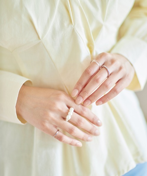 Cookie Chocolate(クッキーチョコレート)の「パールアソートリングセット 《bibiroom select》(リング・レディース・シルバー/ゴールド・FREE)」の1枚目の写真