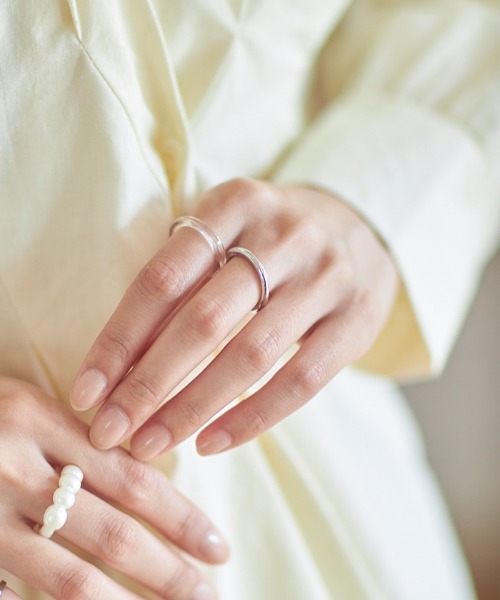 Cookie Chocolate(クッキーチョコレート)の「パールアソートリングセット 《bibiroom select》(リング・レディース・シルバー/ゴールド・FREE)」の5枚目の写真