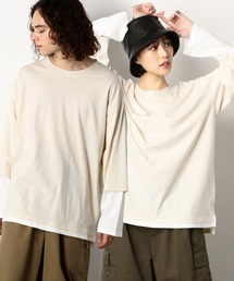 フェイクレイヤードビッグTシャツ