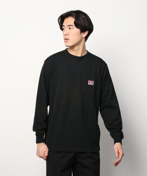 BEN DAVIS(ベンデイビス)の「【BEN DAVIS/ベンデイビス】 ブランドタグ 無地ポケット ロンT(Tシャツ/カットソー・メンズ・ホワイト/ブラック/ダークグリーン/オフホワイト/ブルーグレー/ダークオレンジ・M/L/XL)」の15枚目の写真