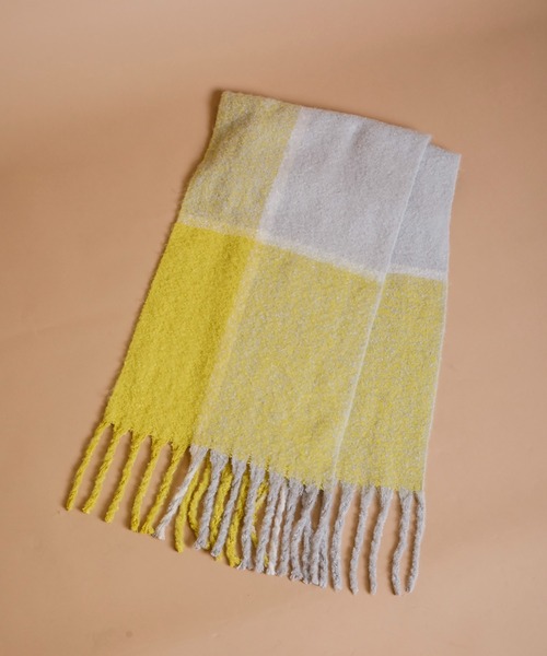 CIENA(シエナ)の「フワフワバルキー太フリンジビッグマフラー(マフラー・レディース・アイボリー/グレー/ブラウン/ブルー/イエロー/カーキ/イエロー系その他/グリーン系その他/パープル系その他・FREE)」の16枚目の写真