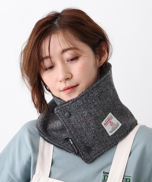 HARRIS TWEED（ハリスツイード）の「◆Harris Tweed ハリス ツィード ネックウォーマー（ネックウォーマー/スヌード・レディース・グレー/チャコールグレー/ブラック/イエロー/ブラウン系/ベージュ/ワインレッド・99）」の4枚目の写真
