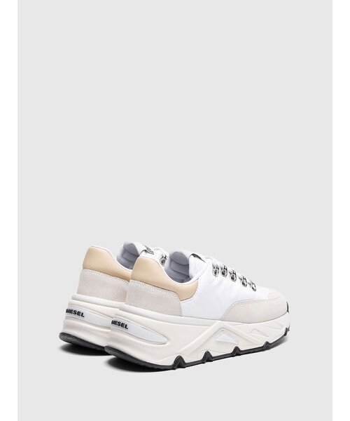 DIESEL（ディーゼル）の「レディース MIXマテリアル スーパーチャンキーソール スニーカー（スニーカー・レディース・ホワイト/ピンク/パープル・36/39/35/38/37）」の5枚目の写真