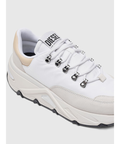 DIESEL（ディーゼル）の「レディース MIXマテリアル スーパーチャンキーソール スニーカー（スニーカー・レディース・ホワイト/ピンク/パープル・36/39/35/38/37）」の8枚目の写真