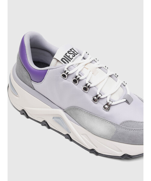 DIESEL（ディーゼル）の「レディース MIXマテリアル スーパーチャンキーソール スニーカー（スニーカー・レディース・ホワイト/ピンク/パープル・36/39/35/38/37）」の9枚目の写真