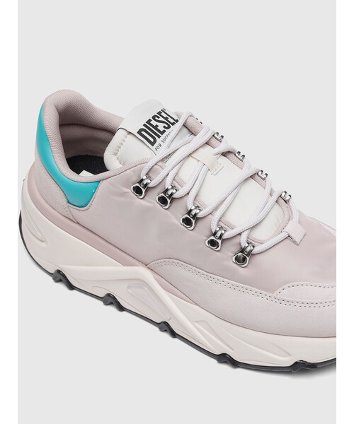 DIESEL（ディーゼル）の「レディース MIXマテリアル スーパーチャンキーソール スニーカー（スニーカー・レディース・ホワイト/ピンク/パープル・36/39/35/38/37）」の10枚目の写真