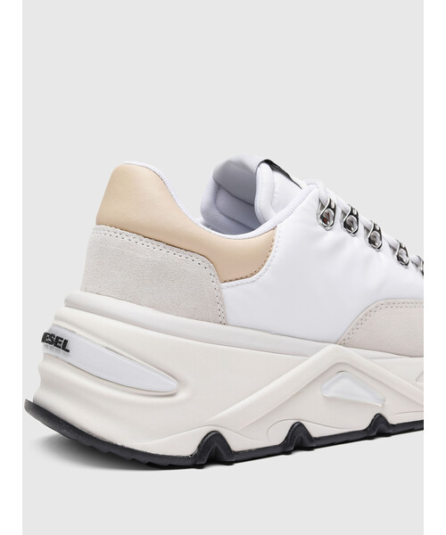 DIESEL（ディーゼル）の「レディース MIXマテリアル スーパーチャンキーソール スニーカー（スニーカー・レディース・ホワイト/ピンク/パープル・36/39/35/38/37）」の13枚目の写真