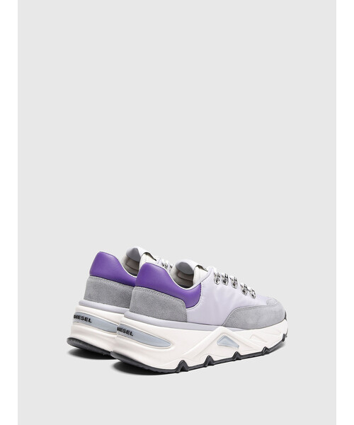 DIESEL（ディーゼル）の「レディース MIXマテリアル スーパーチャンキーソール スニーカー（スニーカー・レディース・ホワイト/ピンク/パープル・36/39/35/38/37）」の15枚目の写真