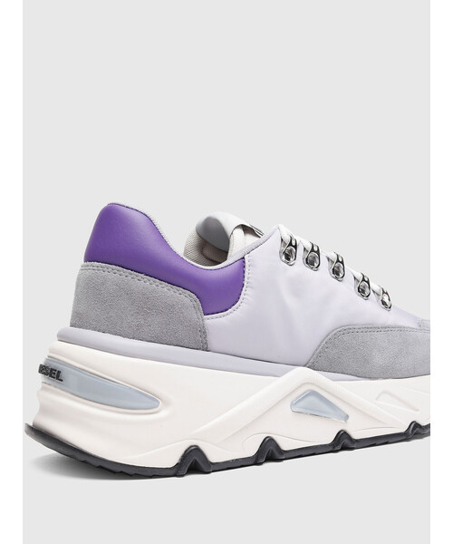 DIESEL（ディーゼル）の「レディース MIXマテリアル スーパーチャンキーソール スニーカー（スニーカー・レディース・ホワイト/ピンク/パープル・36/39/35/38/37）」の16枚目の写真