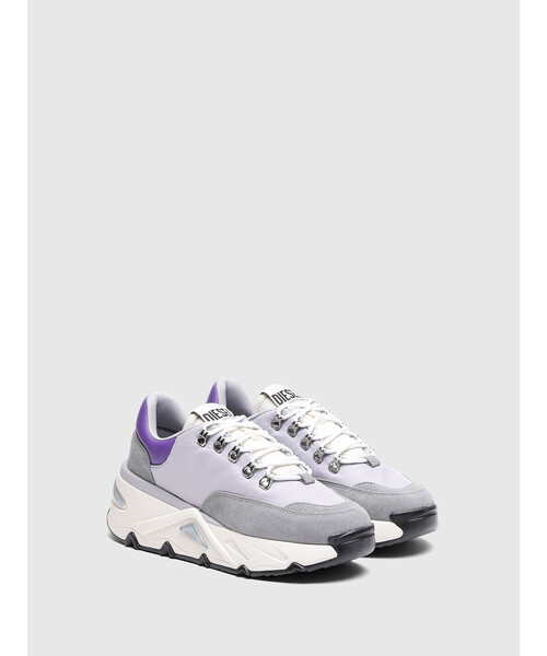 DIESEL（ディーゼル）の「レディース MIXマテリアル スーパーチャンキーソール スニーカー（スニーカー・レディース・ホワイト/ピンク/パープル・36/39/35/38/37）」の21枚目の写真