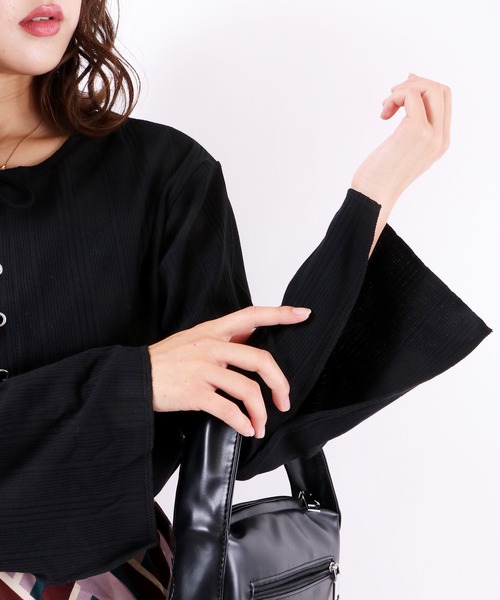 Blasty(ブラスティー)の「Blasty ランダムリブレースアップT(Tシャツ/カットソー・レディース・ブラック/ベージュ/オフホワイト/モカ/ラベンダー・FREE)」の20枚目の写真