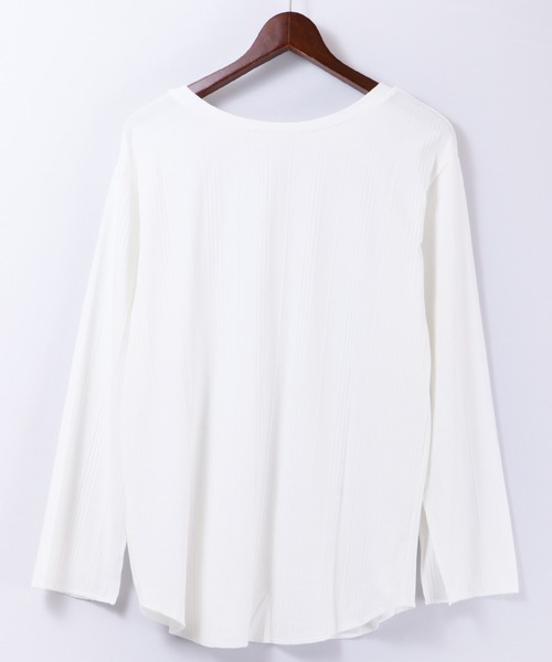 Blasty(ブラスティー)の「Blasty ランダムリブレースアップT(Tシャツ/カットソー・レディース・ブラック/ベージュ/オフホワイト/モカ/ラベンダー・FREE)」の7枚目の写真