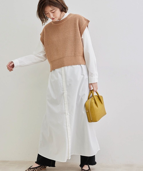 セール ニットベストセットシャツワンピース シャツワンピース Rope Picnic ロペピクニック のファッション通販 Zozotown